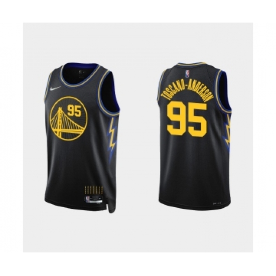 Golden State Warriors 95 Juan Toscano-Anderson Nike 2021-22 City Edition Diamond Black Jersey