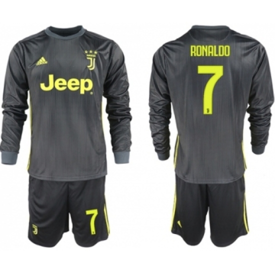 Juventus 7 Ronaldo Third Long Sleeves Soccer Club Jersey