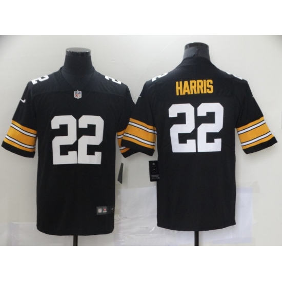 Men's Pittsburgh Steelers 22 Najee Harris Nike Black 2021 Draft First Round Pick Limited Jersey