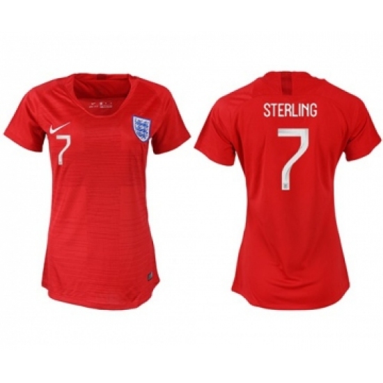 Women's England 7 Sterling Away Soccer Country Jersey