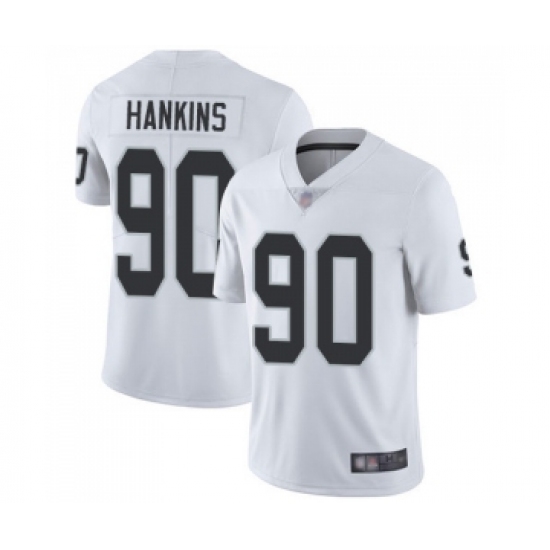 Youth Oakland Raiders 90 Johnathan Hankins White Vapor Untouchable Limited Player Football Jersey