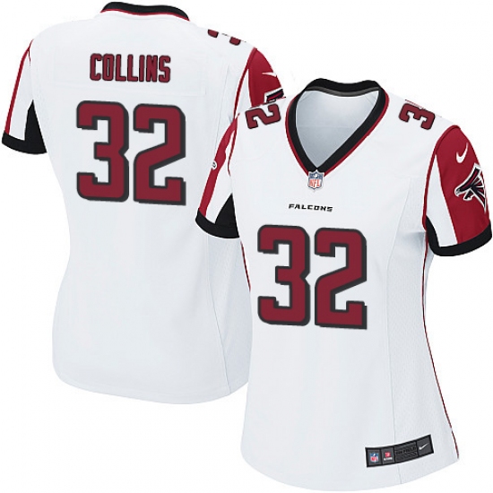 Women's Nike Atlanta Falcons 32 Jalen Collins Game White NFL Jersey