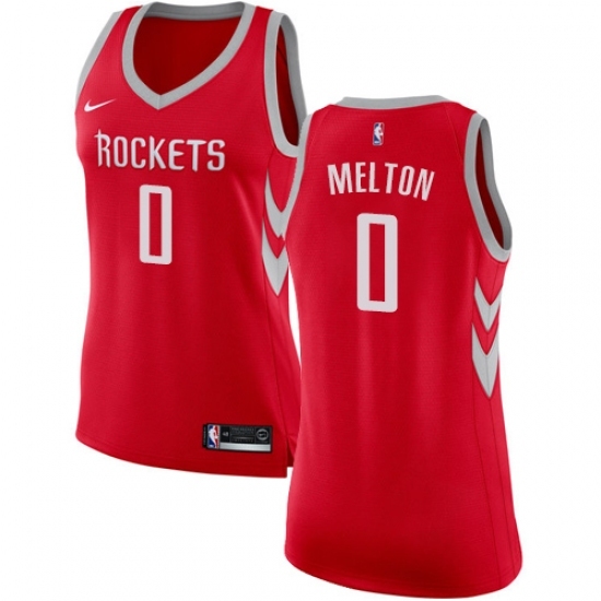 Women's Nike Houston Rockets 0 De'Anthony Melton Swingman Red NBA Jersey - Icon Edition