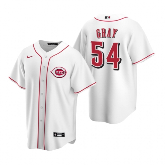 Men's Nike Cincinnati Reds 54 Sonny Gray White Home Stitched Baseball Jersey