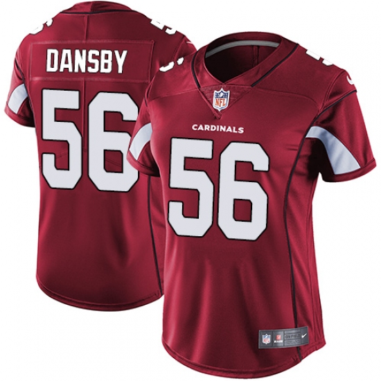 Women's Nike Arizona Cardinals 56 Karlos Dansby Elite Red Team Color NFL Jersey