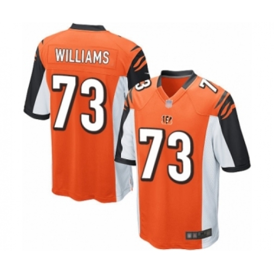 Men's Cincinnati Bengals 73 Jonah Williams Game Orange Alternate Football Jersey