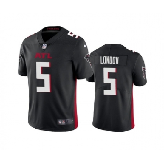 Men's Atlanta Falcons 5 Drake London Black Vapor Untouchable Limited Stitched Jersey