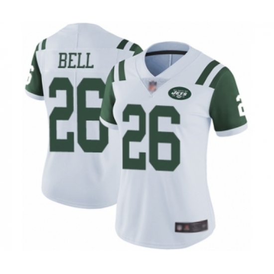 Women's New York Jets 26 Le Veon Bell White Vapor Untouchable Limited Player Football Jersey