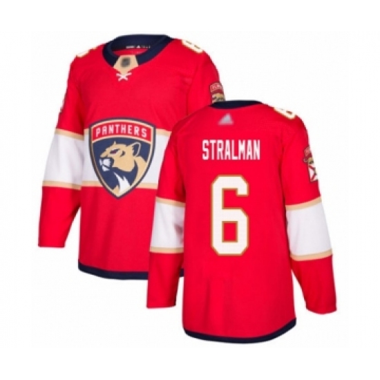 Youth Florida Panthers 6 Anton Stralman Authentic Red Home Hockey Jersey