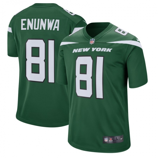 Men's New York Jets 81 Quincy Enunwa Nike Green Player Game Jersey