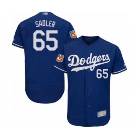 Men's Los Angeles Dodgers 65 Casey Sadler Royal Blue Flexbase Authentic Collection Baseball Player Jersey