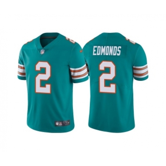 Men's Miami Dolphins 2 Chase Edmonds Aqua Color Rush Limited Stitched Football Jersey