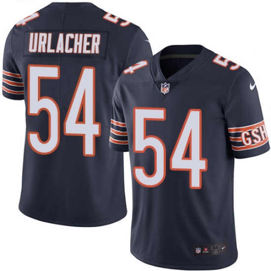 Men's Nike Chicago Bears 54 Brian Urlacher Navy Blue Team Color Vapor Untouchable Limited Player NFL Jersey