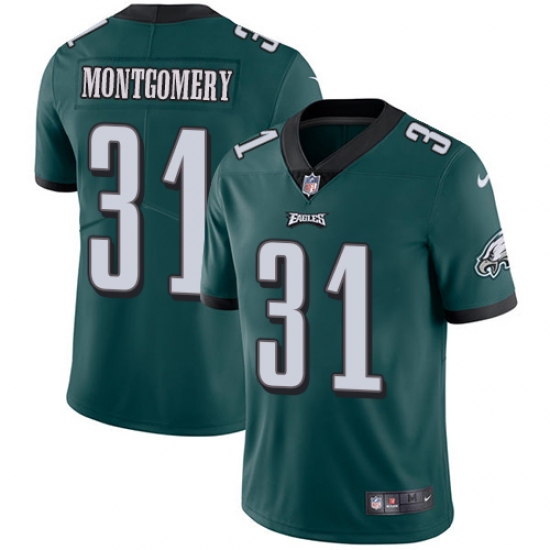 Youth Nike Philadelphia Eagles 31 Wilbert Montgomery Midnight Green Team Color Vapor Untouchable Limited Player NFL Jersey