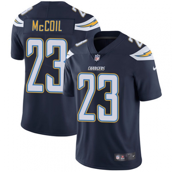 Youth Nike Los Angeles Chargers 23 Dexter McCoil Elite Navy Blue Team Color NFL Jersey