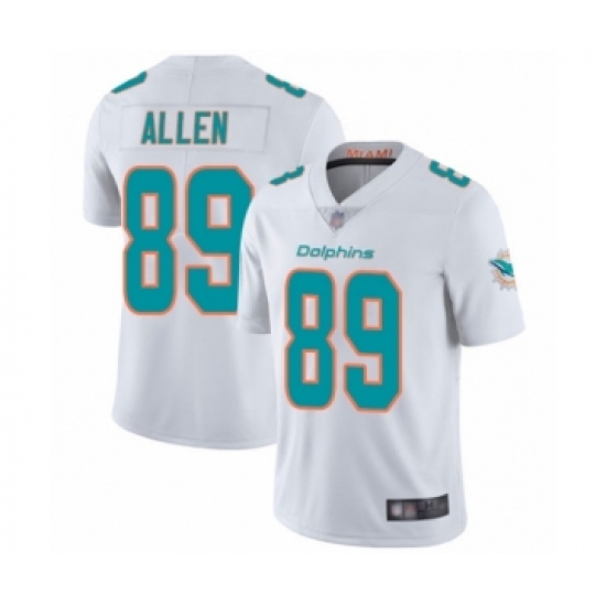 Youth Miami Dolphins 89 Dwayne Allen White Vapor Untouchable Limited Player Football Jersey