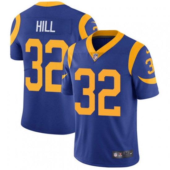 Youth Nike Los Angeles Rams 32 Troy Hill Royal Blue Alternate Vapor Untouchable Limited Player NFL Jersey