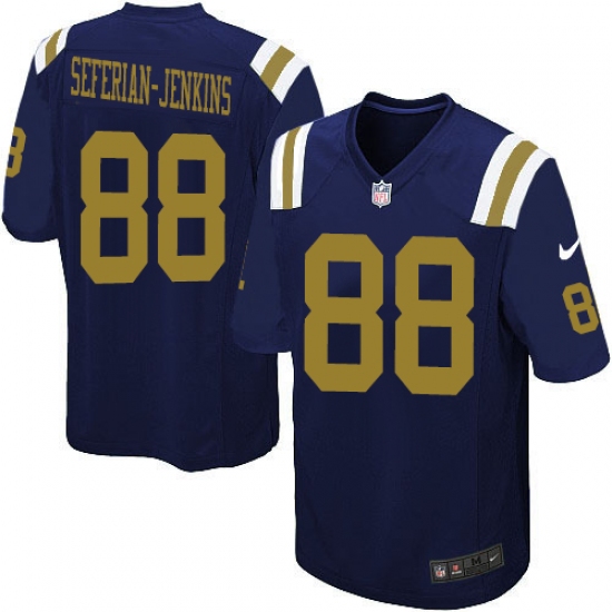 Youth Nike New York Jets 88 Austin Seferian-Jenkins Elite Navy Blue Alternate NFL Jersey