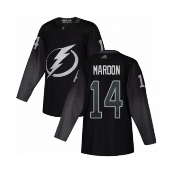 Men's Tampa Bay Lightning 14 Patrick Maroon Authentic Black Alternate Hockey Jersey
