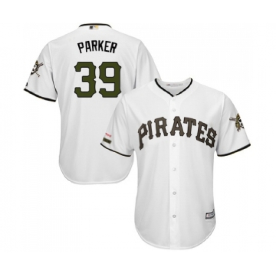 Men's Pittsburgh Pirates 39 Chad Kuhl Replica White Alternate Cool Base Baseball Jersey