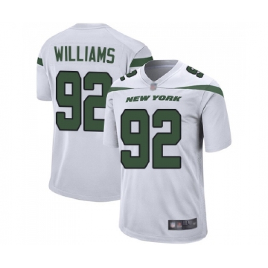 Men's New York Jets 92 Leonard Williams Game White Football Jersey