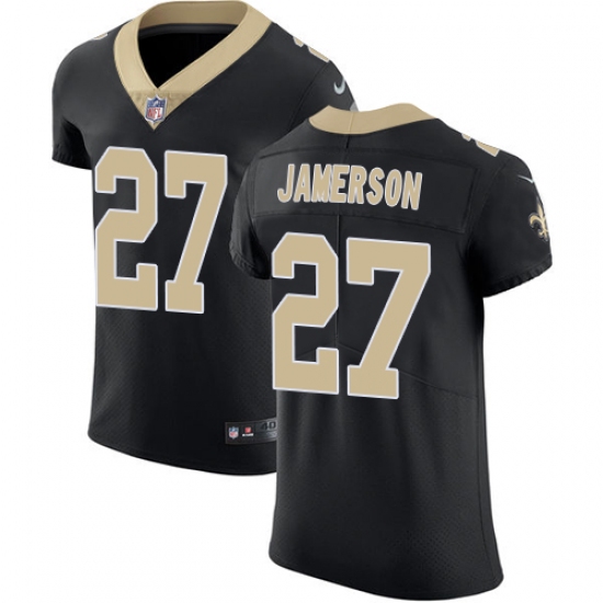Men's Nike New Orleans Saints 27 Natrell Jamerson Black Team Color Vapor Untouchable Elite Player NFL Jersey
