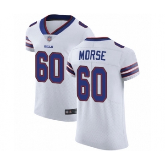 Men's Buffalo Bills 60 Mitch Morse White Vapor Untouchable Elite Player Football Jersey