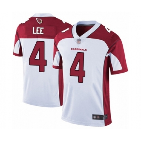 Men's Arizona Cardinals 4 Andy Lee White Vapor Untouchable Limited Player Football Jersey