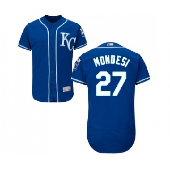 Men's Kansas City Royals 27 Raul Mondesi Royal Blue Alternate Flex Base Authentic Collection Baseball Jersey