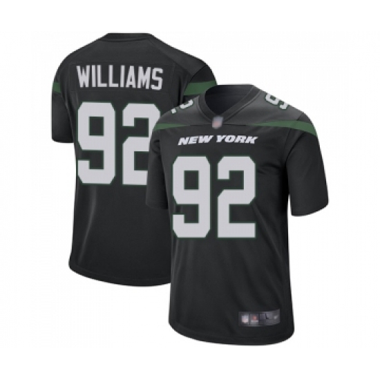 Men's New York Jets 92 Leonard Williams Game Black Alternate Football Jersey