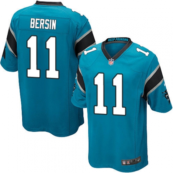 Men's Nike Carolina Panthers 11 Brenton Bersin Game Blue Alternate NFL Jersey