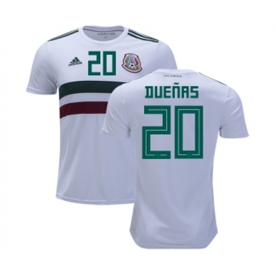 Mexico 20 Duenas Away Kid Soccer Country Jersey