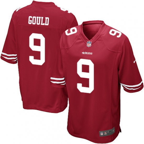 Men's Nike San Francisco 49ers 9 Robbie Gould Game Red Team Color NFL Jersey