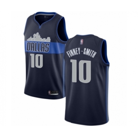 Men's Dallas Mavericks 10 Dorian Finney-Smith Authentic Navy Blue Basketball Jersey Statement Edition