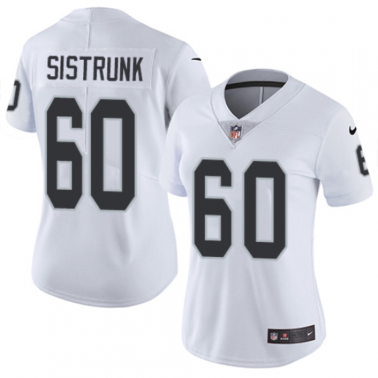 Women's Nike Oakland Raiders 60 Otis Sistrunk Elite White NFL Jersey