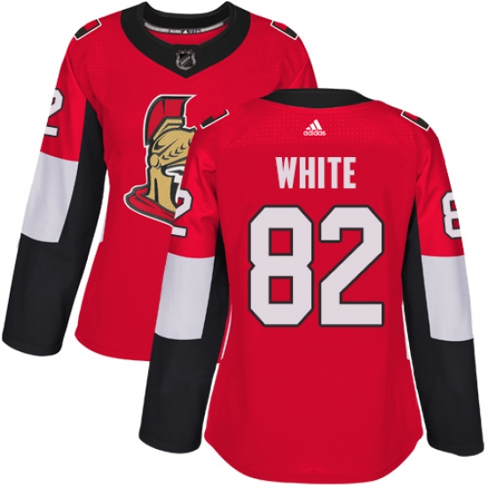 Women's Adidas Ottawa Senators 82 Colin White Premier Red Home NHL Jersey