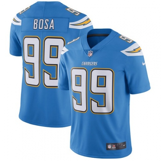Men's Nike Los Angeles Chargers 99 Joey Bosa Electric Blue Alternate Vapor Untouchable Limited Player NFL Jersey