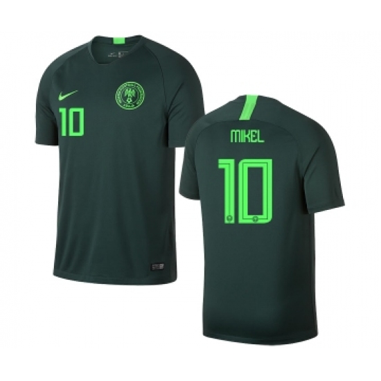 Nigeria 10 MIKEL Away Soccer Country Jersey