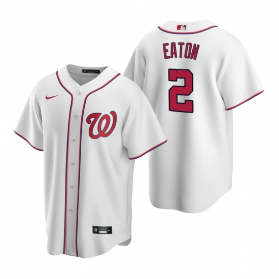 Men's Nike Washington Nationals 2 Adam Eaton White Home Stitched Baseball Jersey