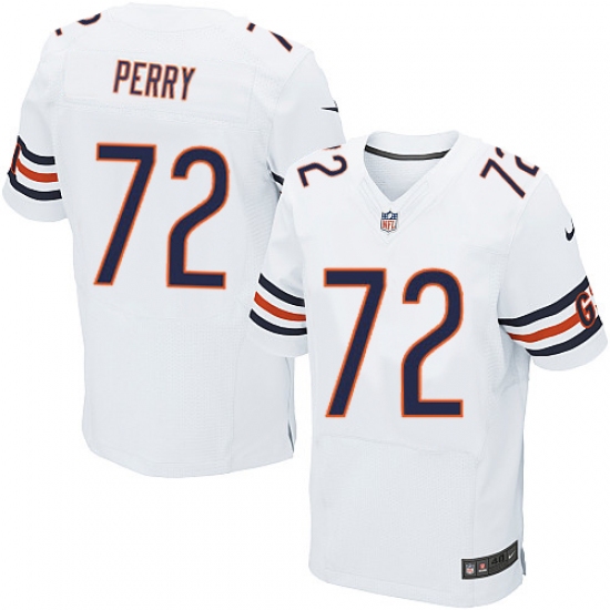 Men's Nike Chicago Bears 72 William Perry Elite White NFL Jersey