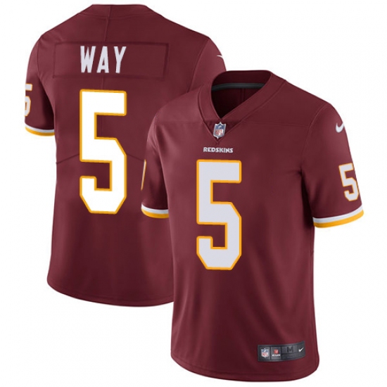 Youth Nike Washington Redskins 5 Tress Way Burgundy Red Team Color Vapor Untouchable Limited Player NFL Jersey