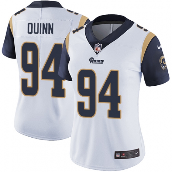 Women's Nike Los Angeles Rams 94 Robert Quinn White Vapor Untouchable Limited Player NFL Jersey