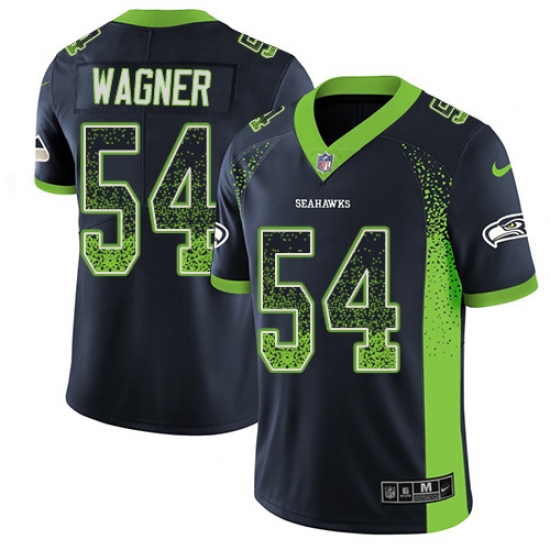 Youth Nike Seattle Seahawks 54 Bobby Wagner Limited Navy Blue Rush Drift Fashion NFL Jersey