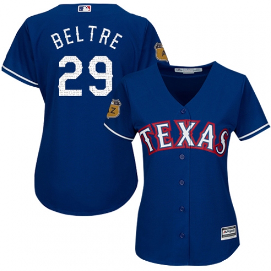 Women's Majestic Texas Rangers 29 Adrian Beltre Authentic 2017 Spring Training Cool Base MLB Jersey