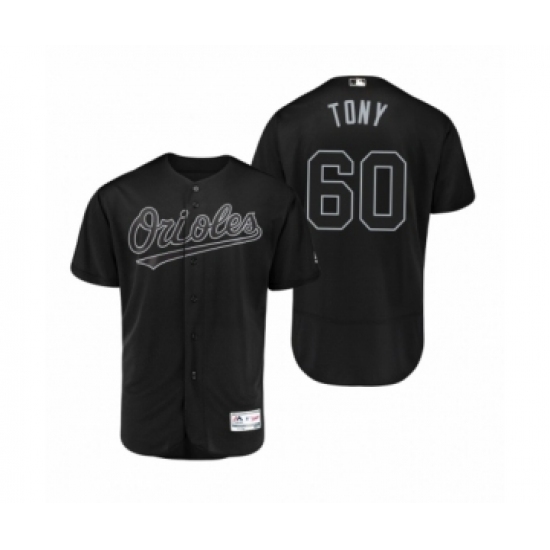 Men's Baltimore Orioles 60 Mychal Givens Tony Black 2019 Players Weekend Authentic Jersey