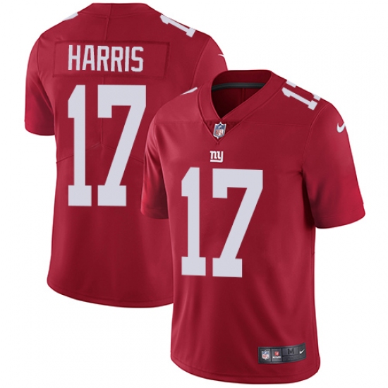 Men's Nike New York Giants 17 Dwayne Harris Red Alternate Vapor Untouchable Limited Player NFL Jersey