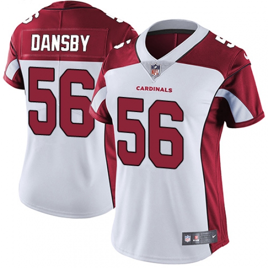 Women's Nike Arizona Cardinals 56 Karlos Dansby White Vapor Untouchable Limited Player NFL Jersey