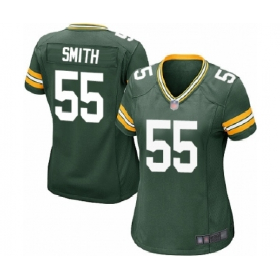 Women's Green Bay Packers 55 Za'Darius Smith Game Green Team Color Football Jersey
