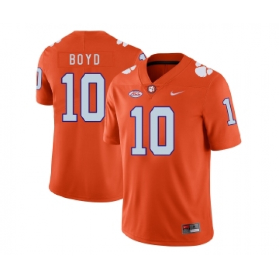 Clemson Tigers 10 Tajh Boyd Orange Nike College Football Jersey