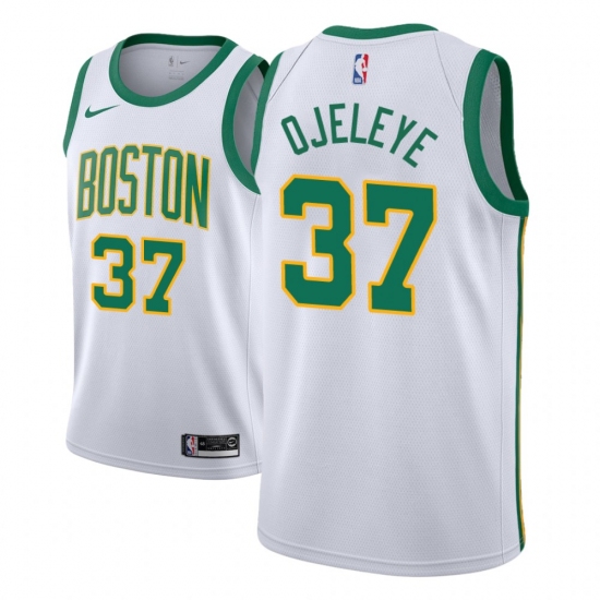 Men NBA 2018-19 Boston Celtics 37 Semi Ojeleye City Edition White Jersey